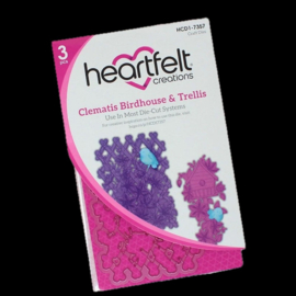 Heartfelt Creations Clematis Birdhouse & Trellis bundel kopen – stempel + snijmal met 10% korting