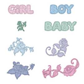 Heartfelt Creations Welcome Baby snijmal kopen – voor geboorte- en babykaarten