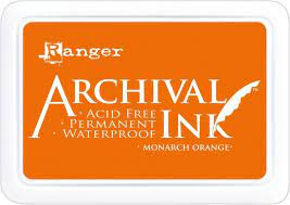 Ranger archival ink pad monarch orange
