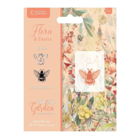 CC fly High snijmal en stempelset  flora en fauna