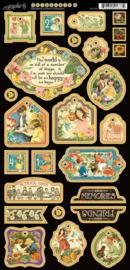 Graphic 45 chipboard 2 children's hour collection