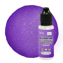 Glitter Accents Alcohol Inkt - Amethyst