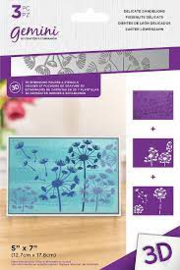 CC-Gemini embossing foler delicate dandelions