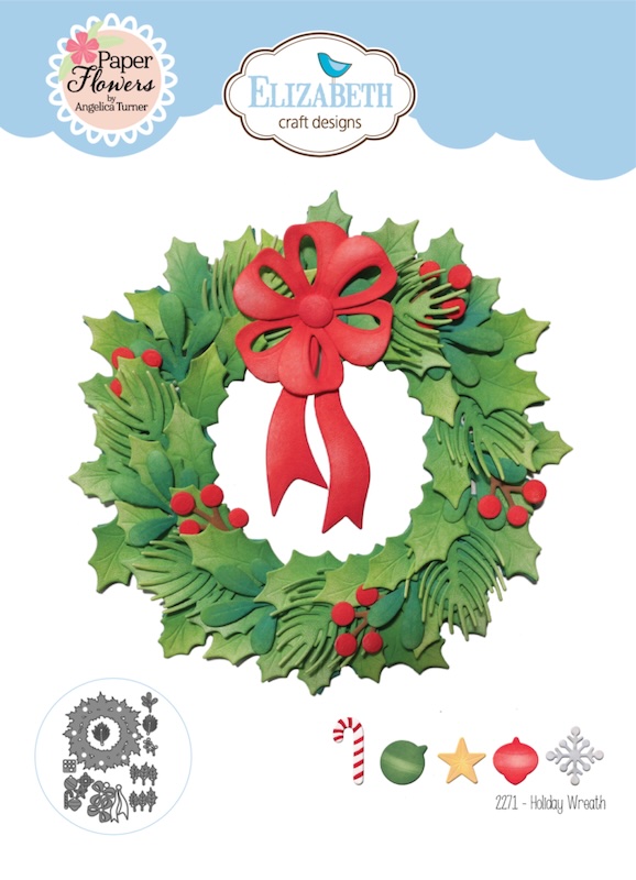 🎄 Maak een feestelijke indruk met de Festive Wreath Die Set van Elizabeth Craft Design