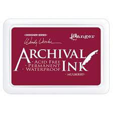 Ranger archival ink pad mulberry