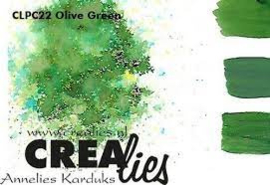 Crealies  colorzz  pigment olive green