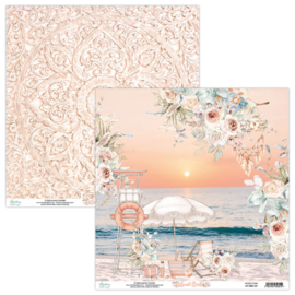 mintay paper  paper pad    sunset beach 12 x 12"