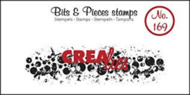 Crealies stamp  grunge circles strip stempelset