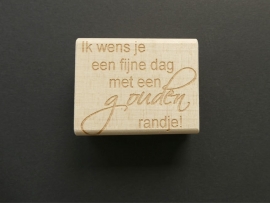 ik wens je een fijne dag met een gouden randje