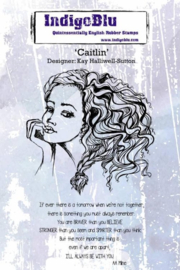 IndigoBlu Cling Stamp – Caitlin: Krachtig vrouwelijk silhouet met creatieve flair