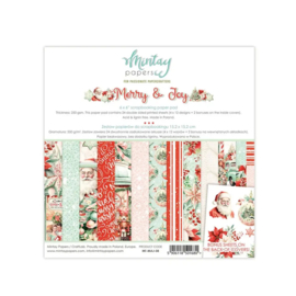 mintay paper pad merry & Joy 6x6"-kerstpapier vol warmte en gezelligheid