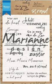 Marianne Design tekst stempel strand