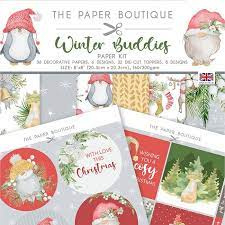 the paper boutique winter buddies paper  kit