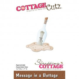 Cottage Cutz Die message in a bottle