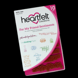 Heartfelt Creations For My Friends Sentiments stempelset kopen – liefdevolle en dankbare teksten voor alledaagse én speciale momenten
