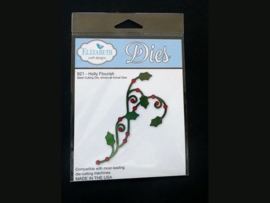 Die Elizabeth craft  921 holly flourish