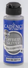 Cadence hybride acrylverf glitter goud grafitty groen
