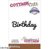 Cottage  Cutz die  tekst  birthday