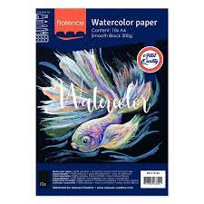 florence watercolorpaper smooth black 300 grams A 4