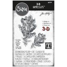 Sizzix embossing folder 3D impresslitz oak leaf