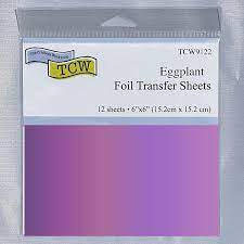 TCW foil transfer sheet eggplant