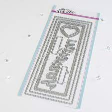 Heffy Doodle Sweet Scalloped Slimline snijmal kopen – sierlijke basis voor je kaarten