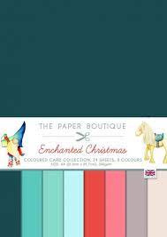 the paper boutique Enchanted Christmas colour cardstock