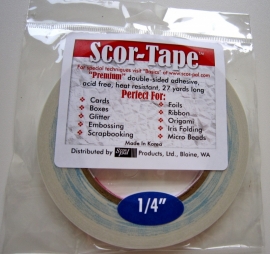 score tape 1/4" dubbelzijdig tape