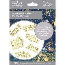 Crafters Companion Christmas cheer pre cut Elements
