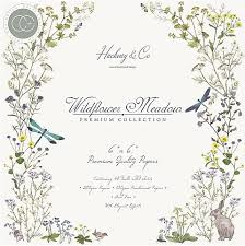 Craft Consortium paper pad wildflowers meadow  6x6"