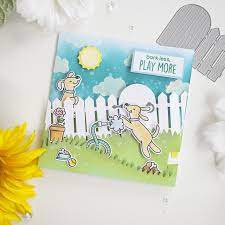 Heffy Doodle die cut close the gate