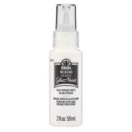 Tijdloos en stijlvol: FolkArt Murano Glass Paint White