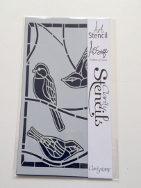 Clarity stencil   BIRD FRAME  A5