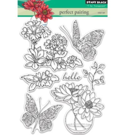Penny Black Cling Stamp – Perfect Pairing: Een bloemencombinatie die perfect samenkomt