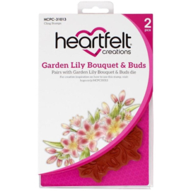 Heartfelt Creations Garden Lily Bouquet & Buds bundel kopen – stempel + snijmal met 10% korting