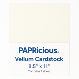 Papricious Vellum Cardstock – stevig & transparant papier voor stijlvolle creaties
