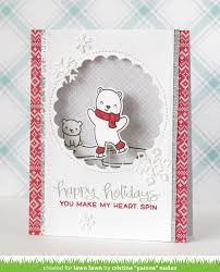 Lawn Fawn stempel set  Beary happy holiday's