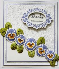 Sue Wilson StampCuts Pansy Trio (CEDSC001)