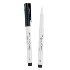 faber castell  pitt artist pen brush white 101