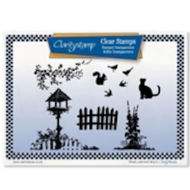 Clarity stamp  birdhouse garden unmounted clear stamp 41