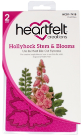 Heartfelt Creations Hollyhock Stem & Blooms bundel kopen – stempel + snijmal met 10% korting