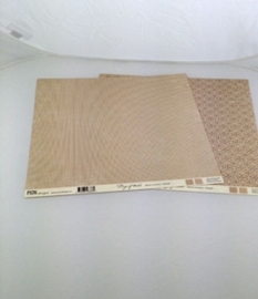 pion papier days of winter brown ornament- PD 5109