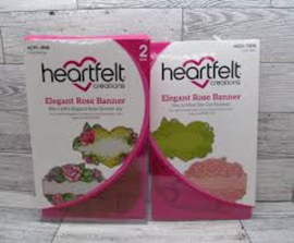 Heartfelt Creations Elegant Rose Banner bundel kopen – stempel + snijmal met 10% korting