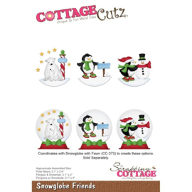 Cottage Cutz Die snowglobe friends