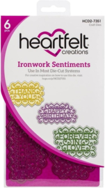Heartfelt Creations Ironwork Sentiments – Laatste kans op deze sierlijke woordensnijmallen