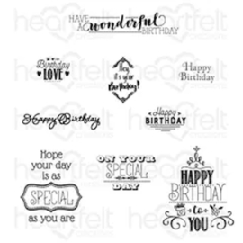 special birthday sentiments stempelset HCPC-3843