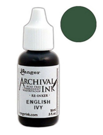 Ranger Archival ink pad re-inker English ivy