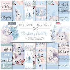the paper boutique  Christmas cuddies embellishment pad