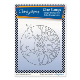Clarity stamp  fairy enchantment round fine line