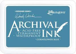 Ranger archival ink pad cornflower blue